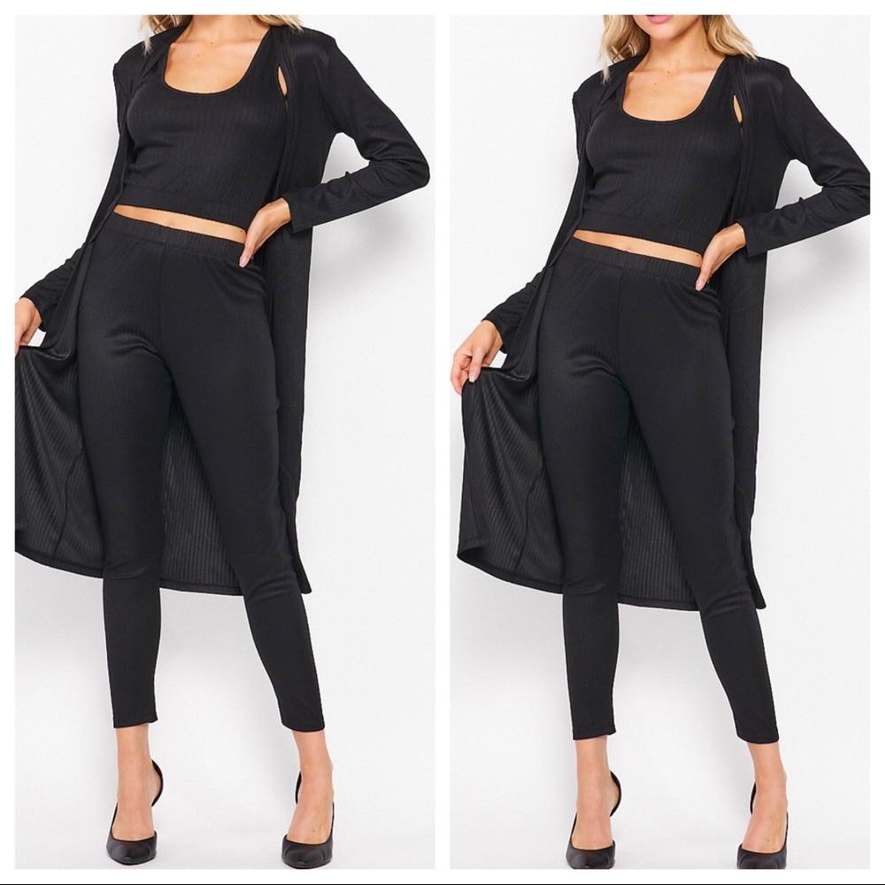 Fabulous 3 piece set  cardigan top and pants set - Picture 3 of 3